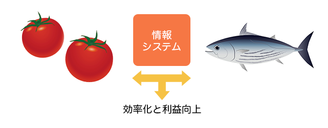 ２つのトマトと魚